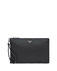 Prada Re-Nylon And Saffiano Leather Pouch