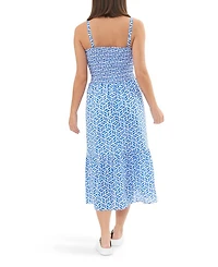 Capri Shirred Midi Dress