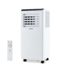 6500 BTU(10000 BTU ASHRAE) Portable Air Conditioner 3 -in-1 Air Cooler Dehumidifier Fan 24H Timer