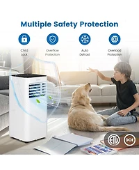 10000 BTU Portable Air Conditioner 4-in-1 AC with Cool Fan Humidifier Sleep Mode
