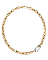 18K Yellow Gold Diamond (0.78 tcw) Oro Classic Necklace, 18"