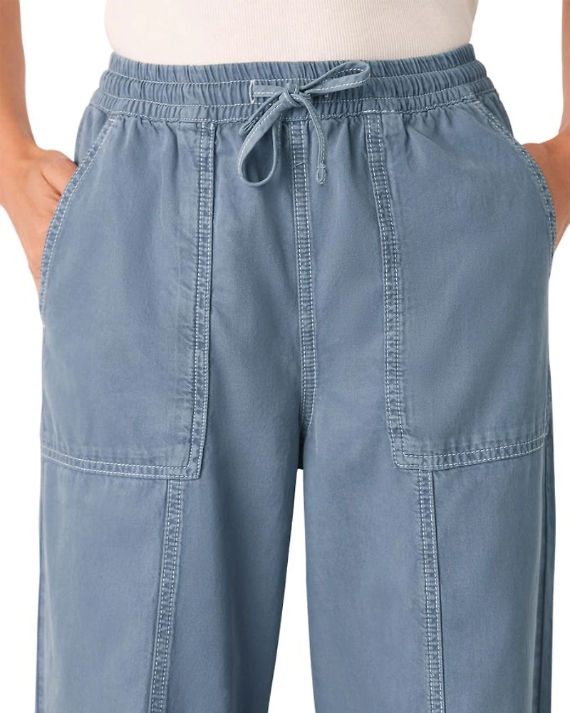 Contrast Stitch Pants