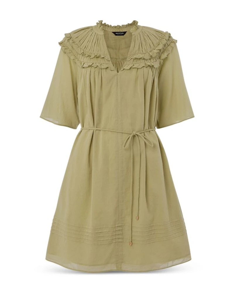 Petite Cotton Frill Mini Dress