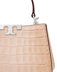 Eleanor Croc-Embossed Mini Satchel