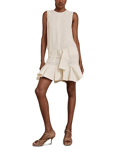 Reiss Kimberly Structured Mini Dress
