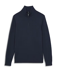Slim Fit Quarter Zip Merino Wool Sweater
