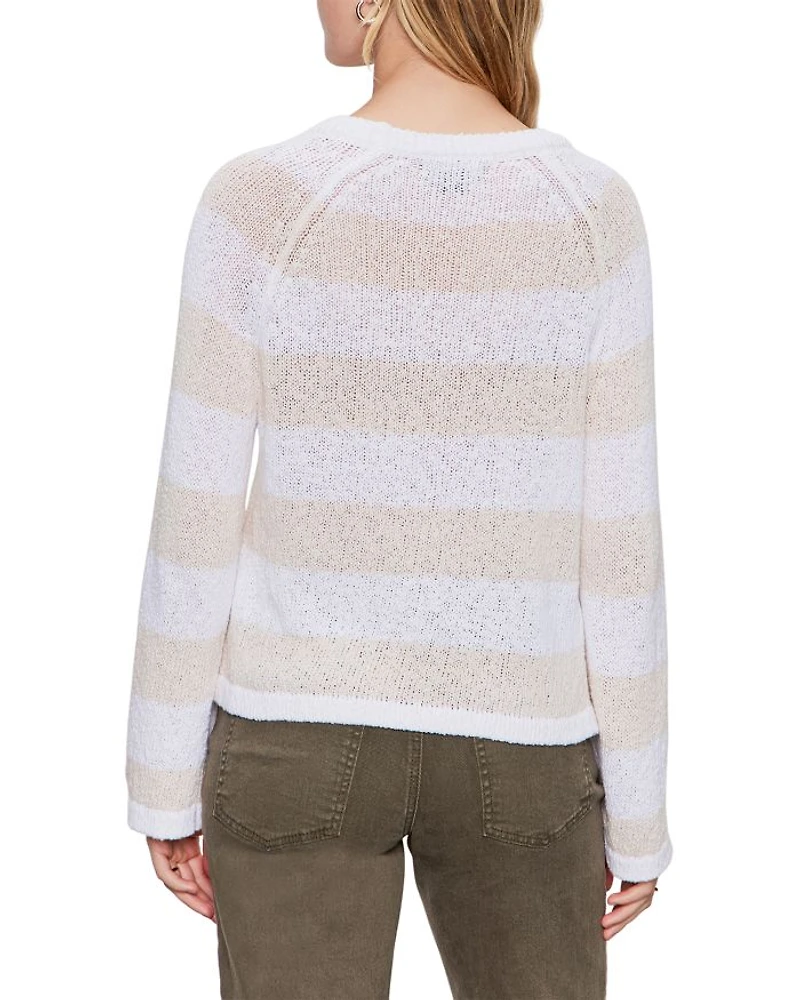 Textured Raglan Crewneck Sweater