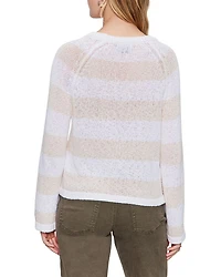 Textured Raglan Crewneck Sweater