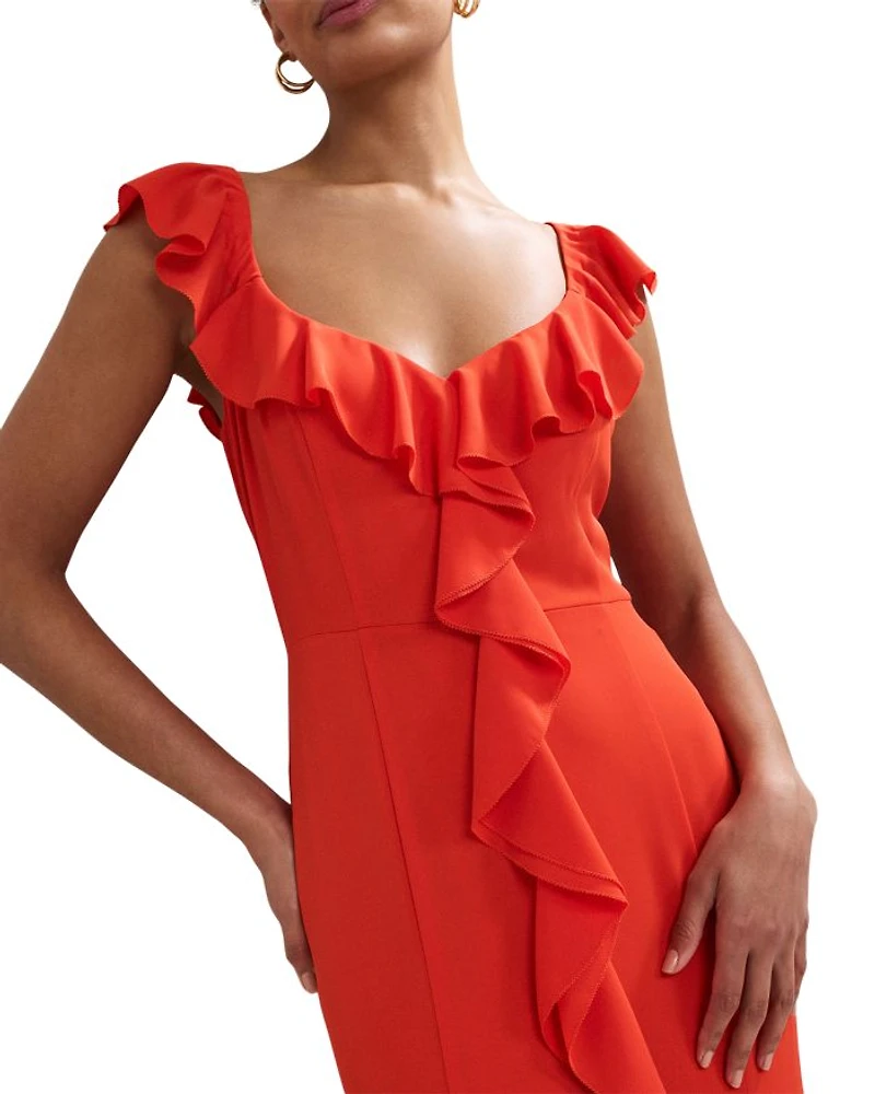 Lianah Ruffled Midi Dress