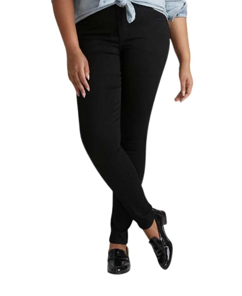Women's Plus Seine High Rise Skinny Jeans 27 Black Wash
