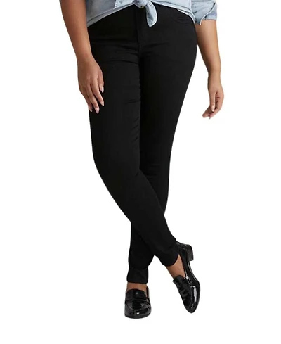 Women's Plus Seine High Rise Skinny Jeans 27 Black Wash