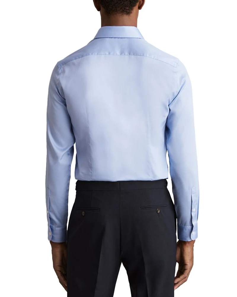 Remote Slim Fit Satin Cotton Shirt