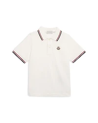Moncler Boys' Maniche Ribbed Polo Shirt - Little Kid
