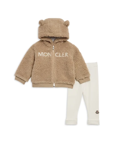 Moncler Unisex Teddy Zip Hoodie & Leggings Set - Baby