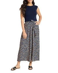 Nic+Zoe Pebble Dream Mixed Media Dress