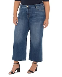 Stride High Rise Cropped Wide Leg Jeans Wabash