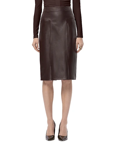 Herve Leger The Estella Leather Skirt