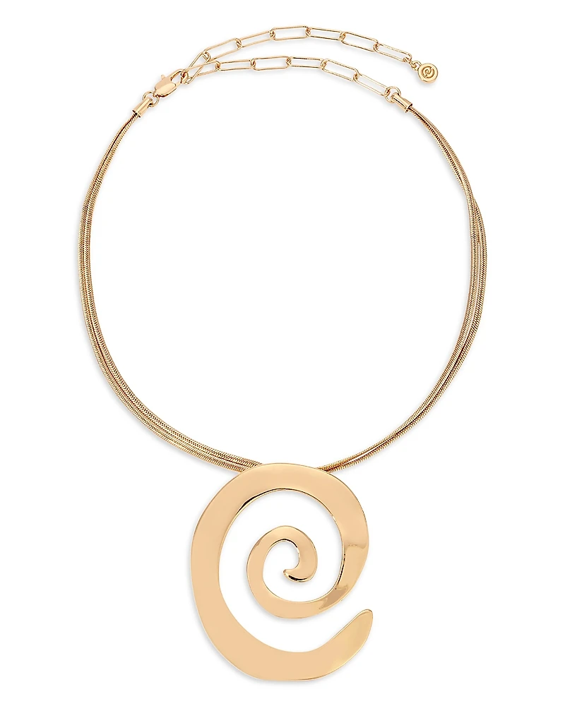 Ettika Aura Swirl Pendant Necklace