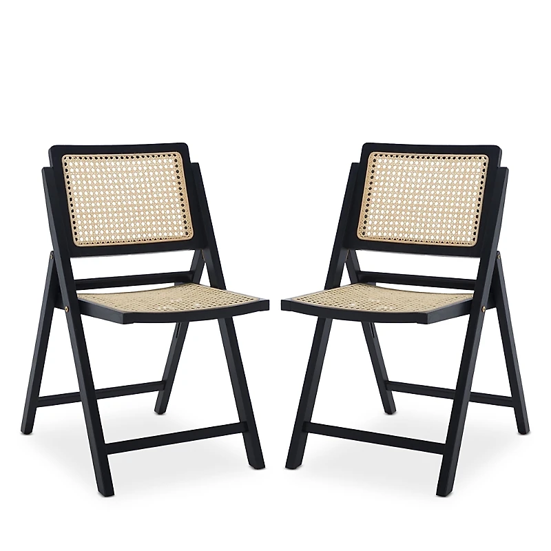 Safavieh Desiree Cane Folding Dining Chairs, Set of 2