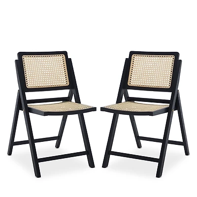 Safavieh Desiree Cane Folding Dining Chairs, Set of 2