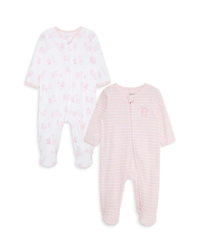 Girls' Bear Footies, Pack of 2 - Baby