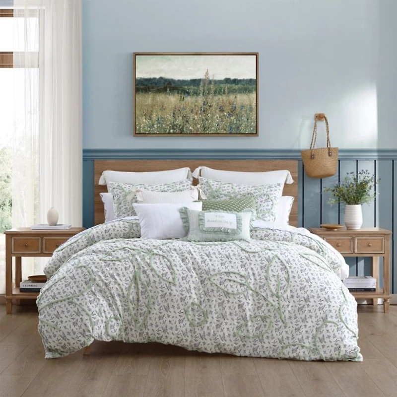 Blueberry Chenille Bedding Set
