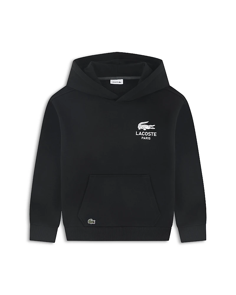 Lacoste Boys' Back Graphic Pullover Hoodie - Little Kid, Big Kid