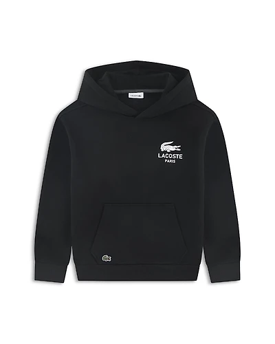 Lacoste Boys' Back Graphic Pullover Hoodie - Little Kid, Big Kid