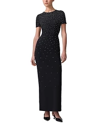 Carolina Herrera Embellished Column Gown