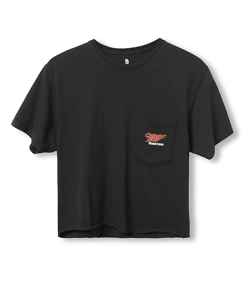 Junk Food Clothing Women's Miller High Life Flea Market Crop Tee