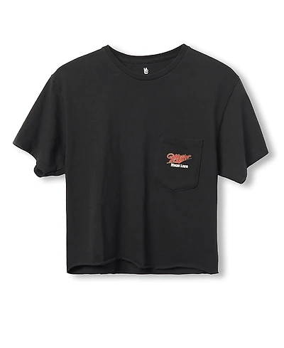 Junk Food Clothing Women's Miller High Life Flea Market Crop Tee