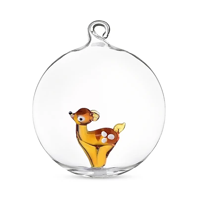 Ichendorf Standing Fawn Glass Ornament