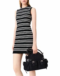 Maje Crochet Mini Dress