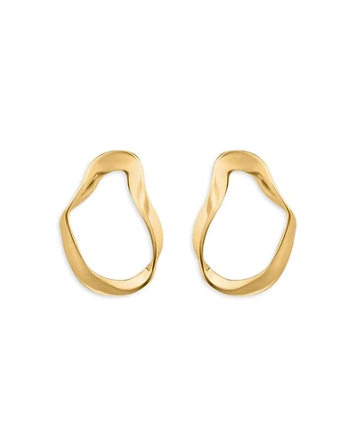 Wavy Openwork Stud Earrings