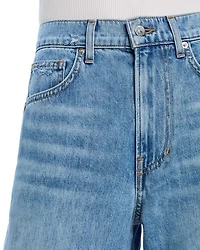 Kasey Mid Rise Wide Leg Jeans Bright Lakeshore