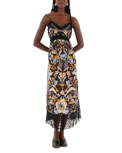 Farm Rio Snake Garden Midi Dress