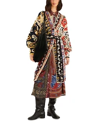 Floral Patchwork Midi Cardigan