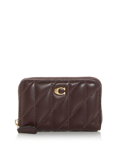 Small Zip Leather Card Case