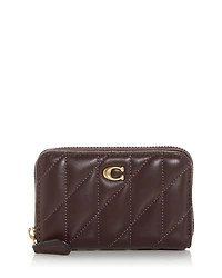 Small Zip Leather Card Case
