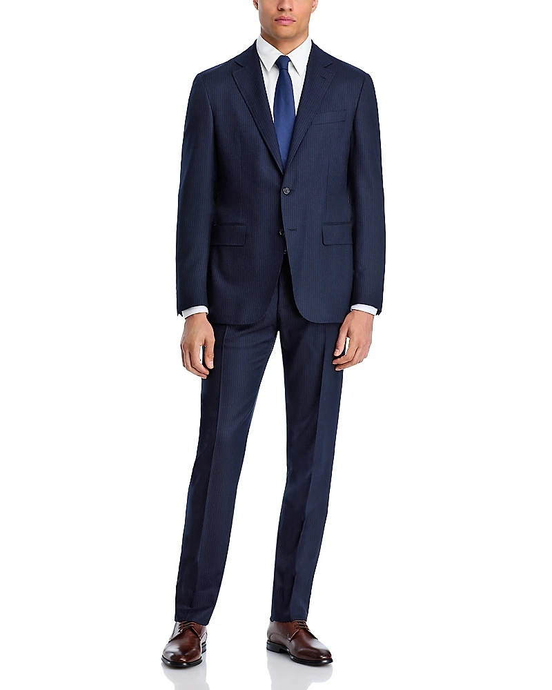 Canali Kei Pinstripe Trim Fit Suit