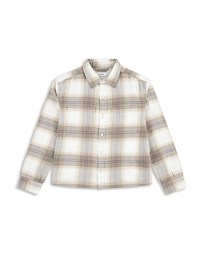 abercrombie kids Boys' Traditional Flannel Shirt - Little Kid, Big Kid
