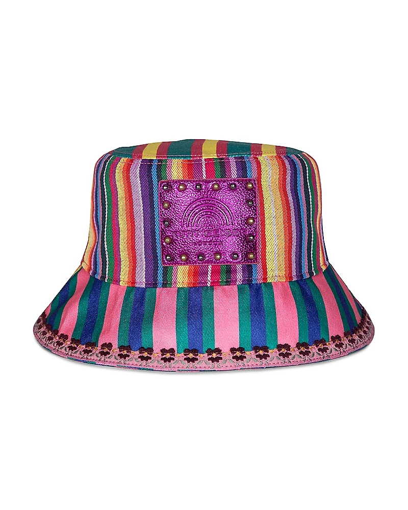 Kurt Geiger London Southbank Mix Stripe Bucket Hat