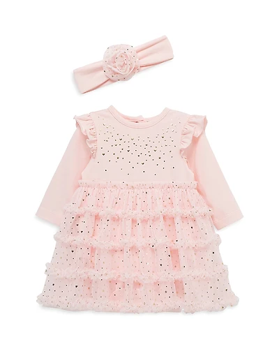 Little Me Girls' Spray Shine Tutu Dress & Headband Set - Baby