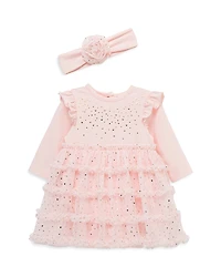 Little Me Girls' Spray Shine Tutu Dress & Headband Set - Baby