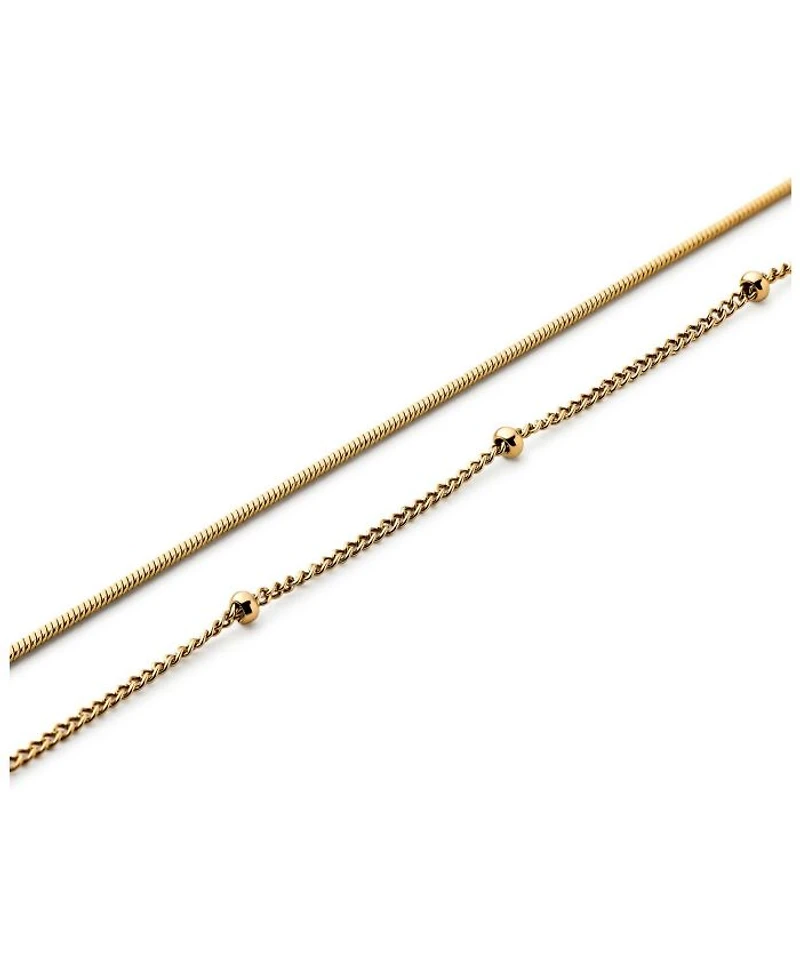 Hallie Stainless Steel Gold Anklet