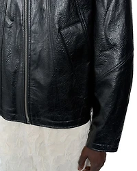 Duke Faux Memory Leather Jacket