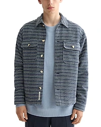 Scotch & Soda Structured Striped Overshirt