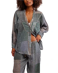 Free People Night After Pajama Shirt