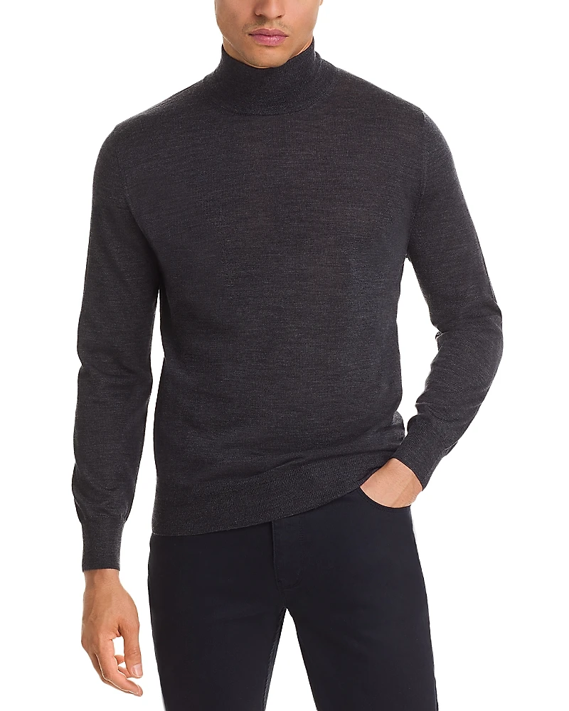 Canali Merino Mock Neck Sweater