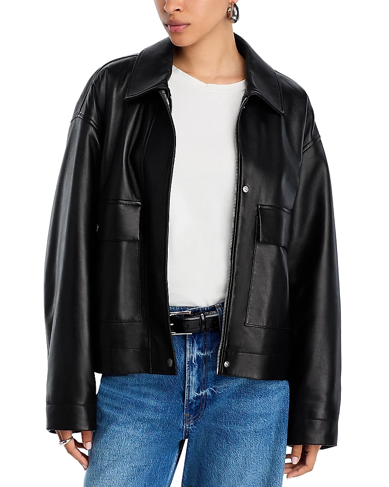 rag & bone Nonie Leather Jacket